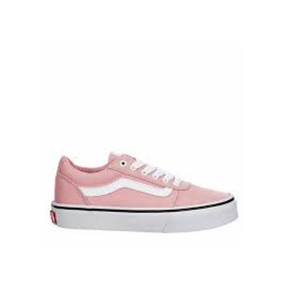 Vans Ward Low Pink Canvas + Suede Kids 5 (Fits Women's 6.5–7)